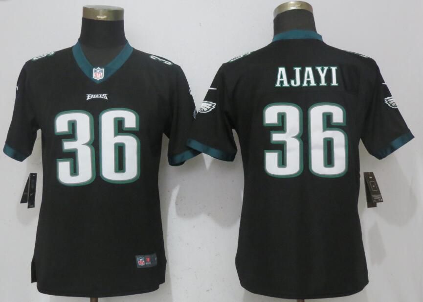 Women Philadelphia Eagles 36 Ajayi Black Vapor Untouchable Nike Player NFL Jerseys